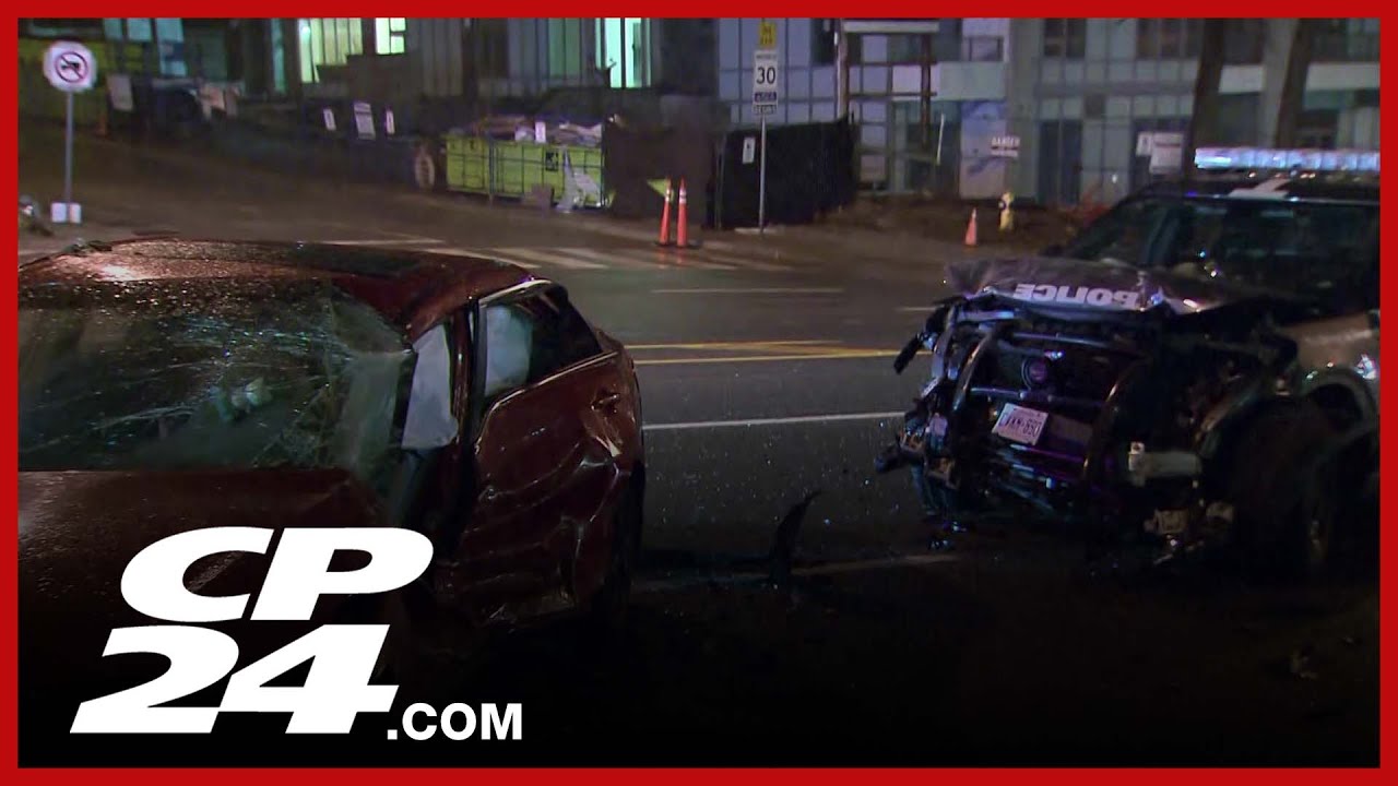 4 people injured after vehicle crash in North York