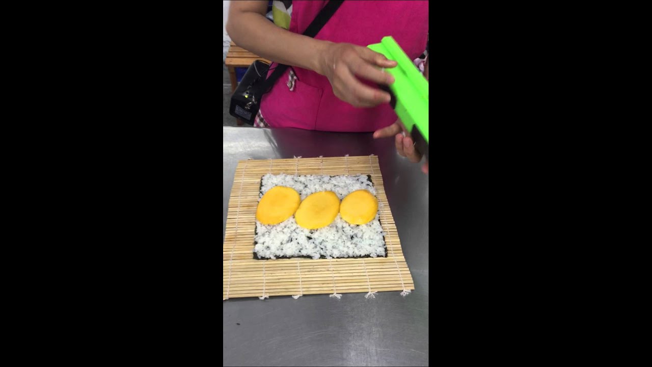 簡瑩華老師～日本料理～芒果壽司