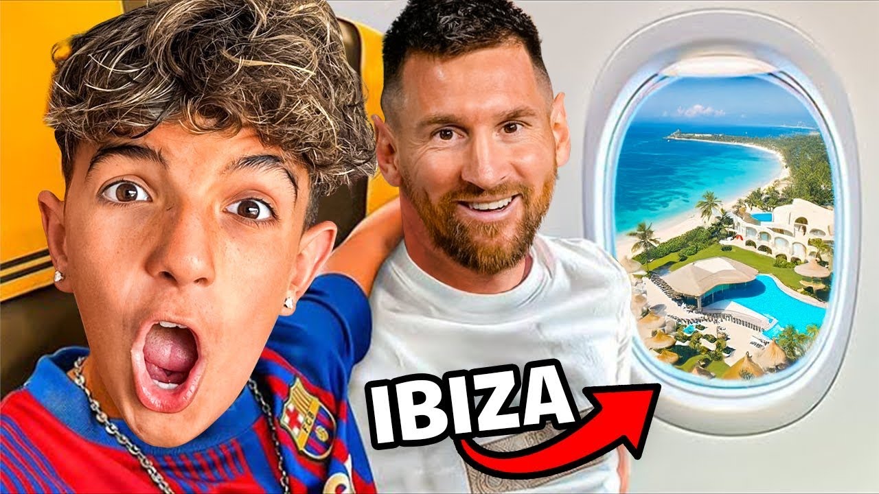 VOY con el NIÑO MESSI a la CASA DE MESSI DE IBIZA…