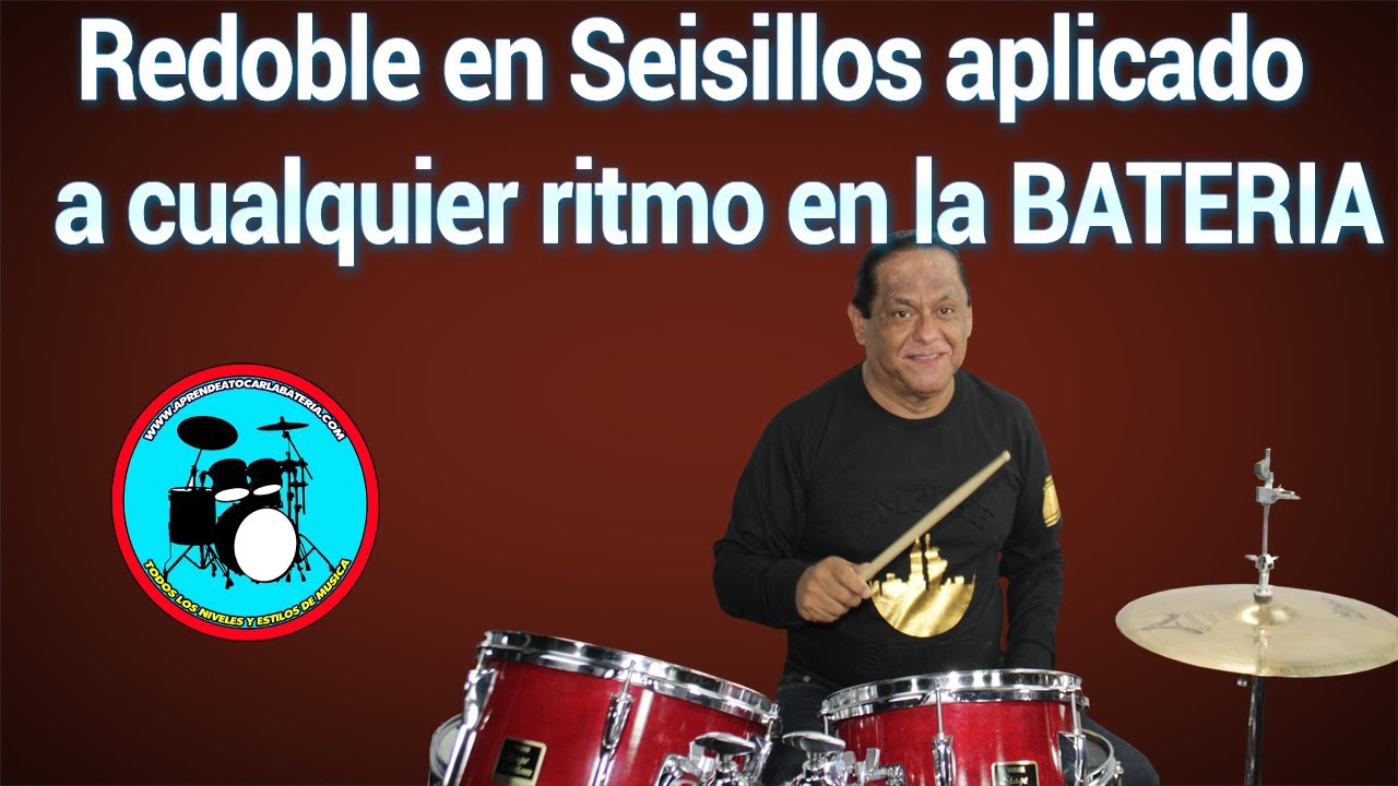 Redoble en Seisillos aplicado a cualquier ritmo en la bateria