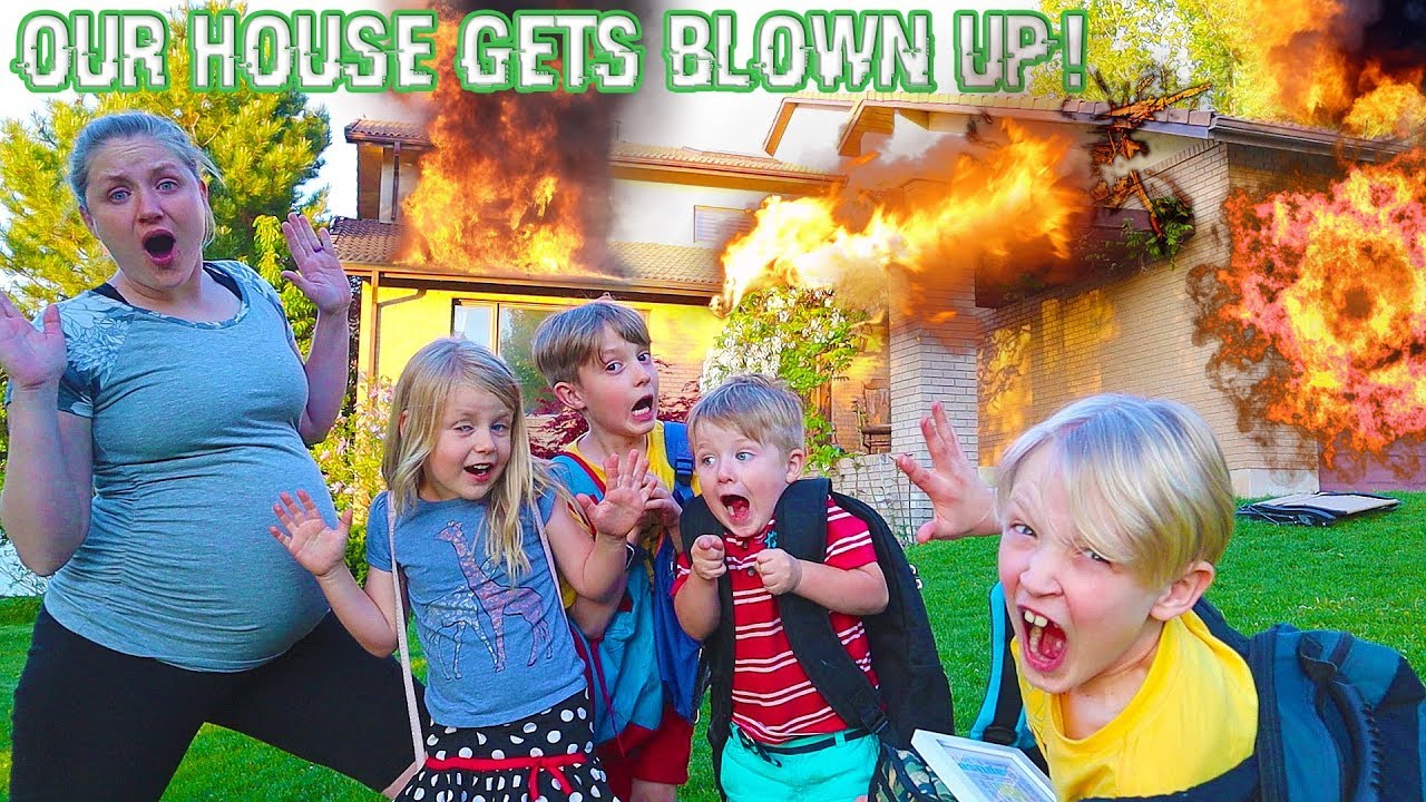 Our House Got Blown Up! Suspenseful Escape From Danger! / The Beach House