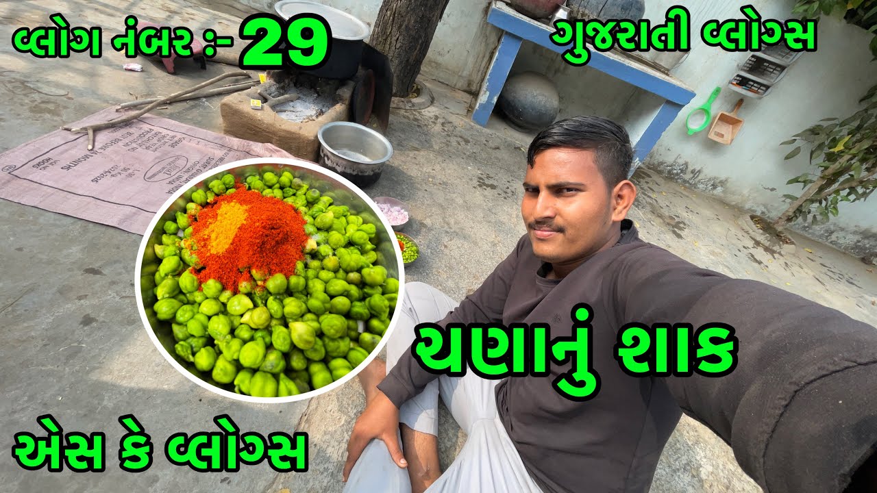 વ્લોગ નંબર :- 29 || ચણાનું શાક || SK VLOGS || એસ કે વ્લોગ્સ || CHANANU SAK 