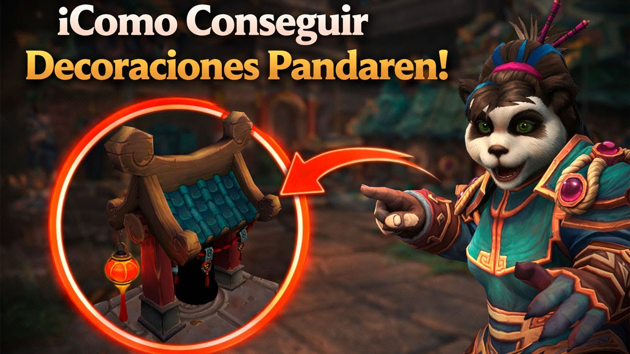 Guía COMPLETA: Cómo conseguir DECORACIONES de los Pandaren 🐼 | Housing World of Warcraft.