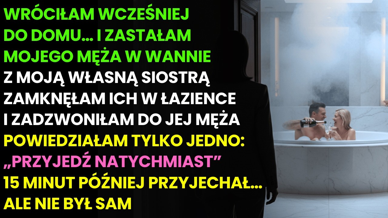 Mój mąż zdradzał mnie z moją siostrą w mojej łazience… więc zamknęłam ich w środku
