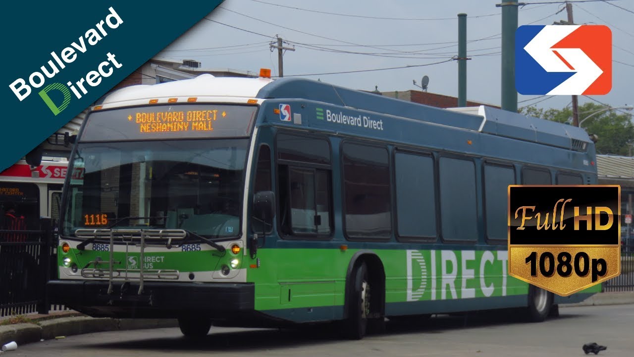 SEPTA Ride: 2015 NovaBus LFS #8685 on the Boulevard Direct to Neshaminy Mall