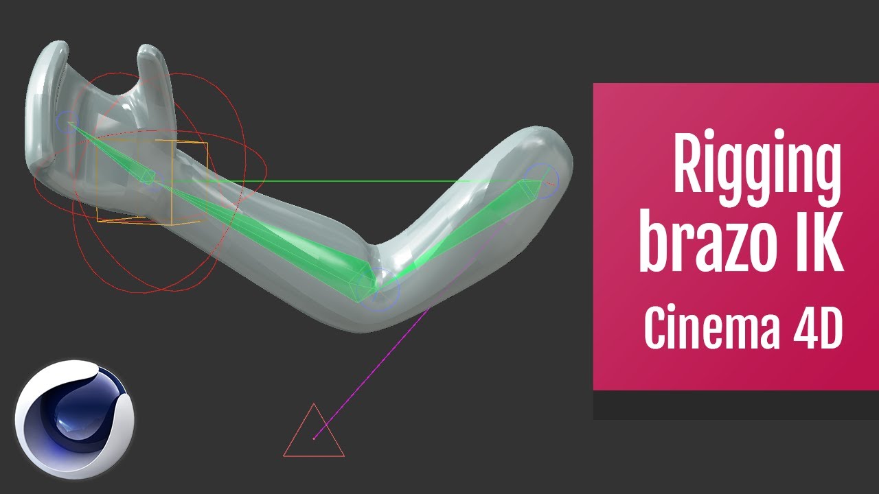 Rigging. Esqueleto de brazo IK en Cinema 4D.