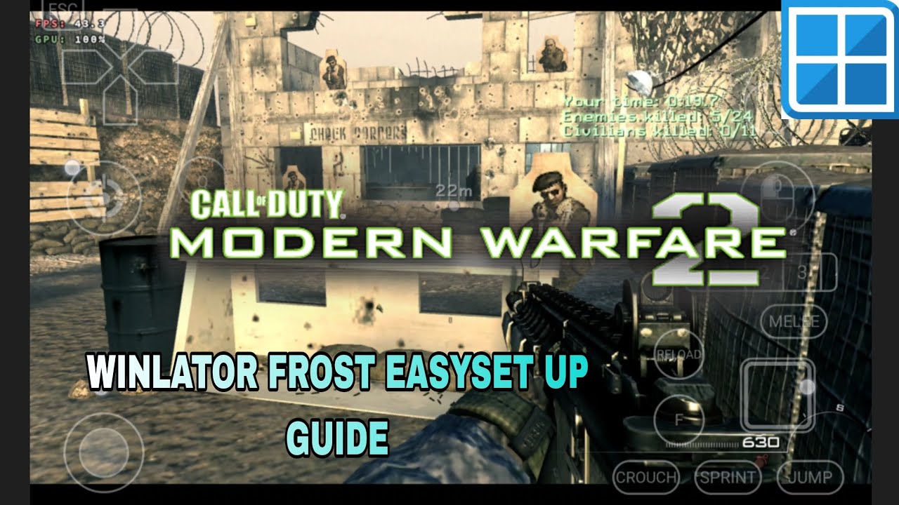 CALL OF DUTY MODERN WARFARE 2  WINLATOR FROST EASY SET GUIDE