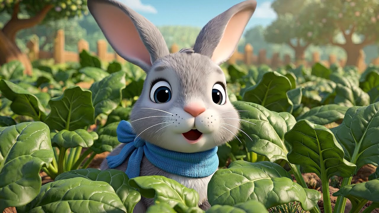 Bunny Learns Not to Steal 🐰🥬 | Spinach Garden Story Song | Moral Song for Kids