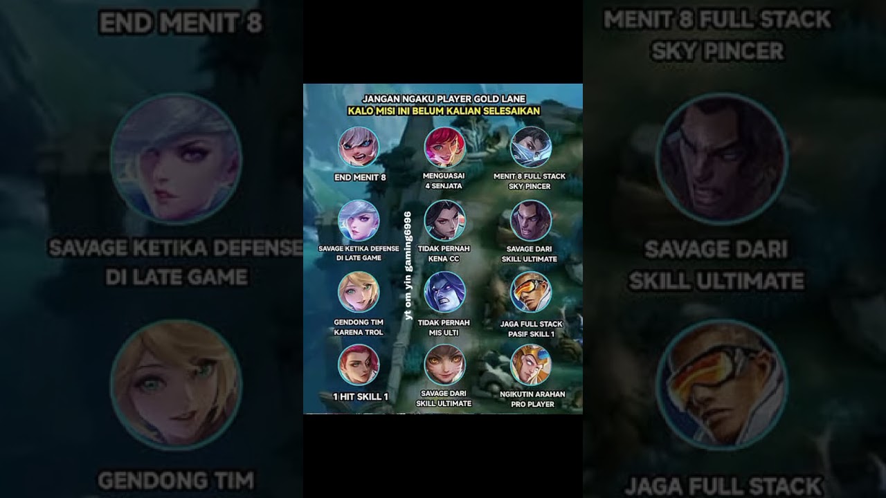 jangan ngaku user gold lane.klo misi ini blom klean selesai kan 