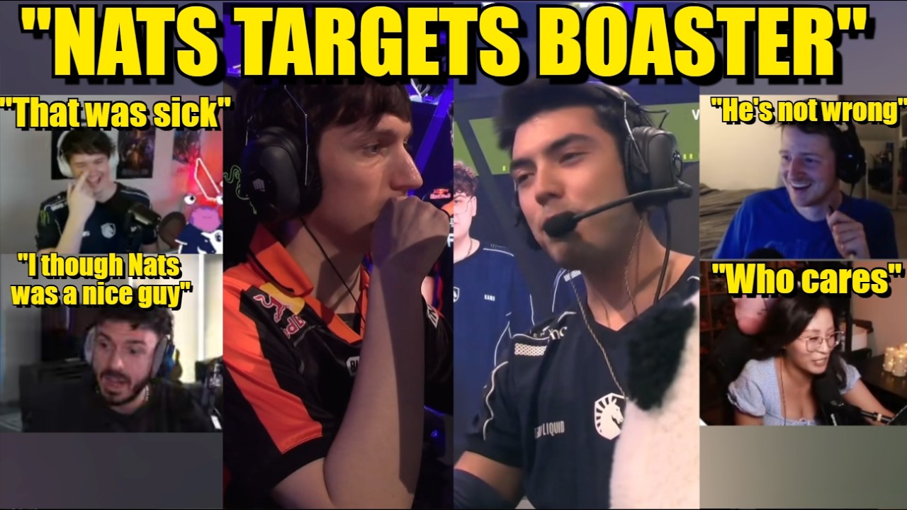 Valorant streamers Reacts to nAts’ SPICY Speech After Beating FNATIC on Map 1