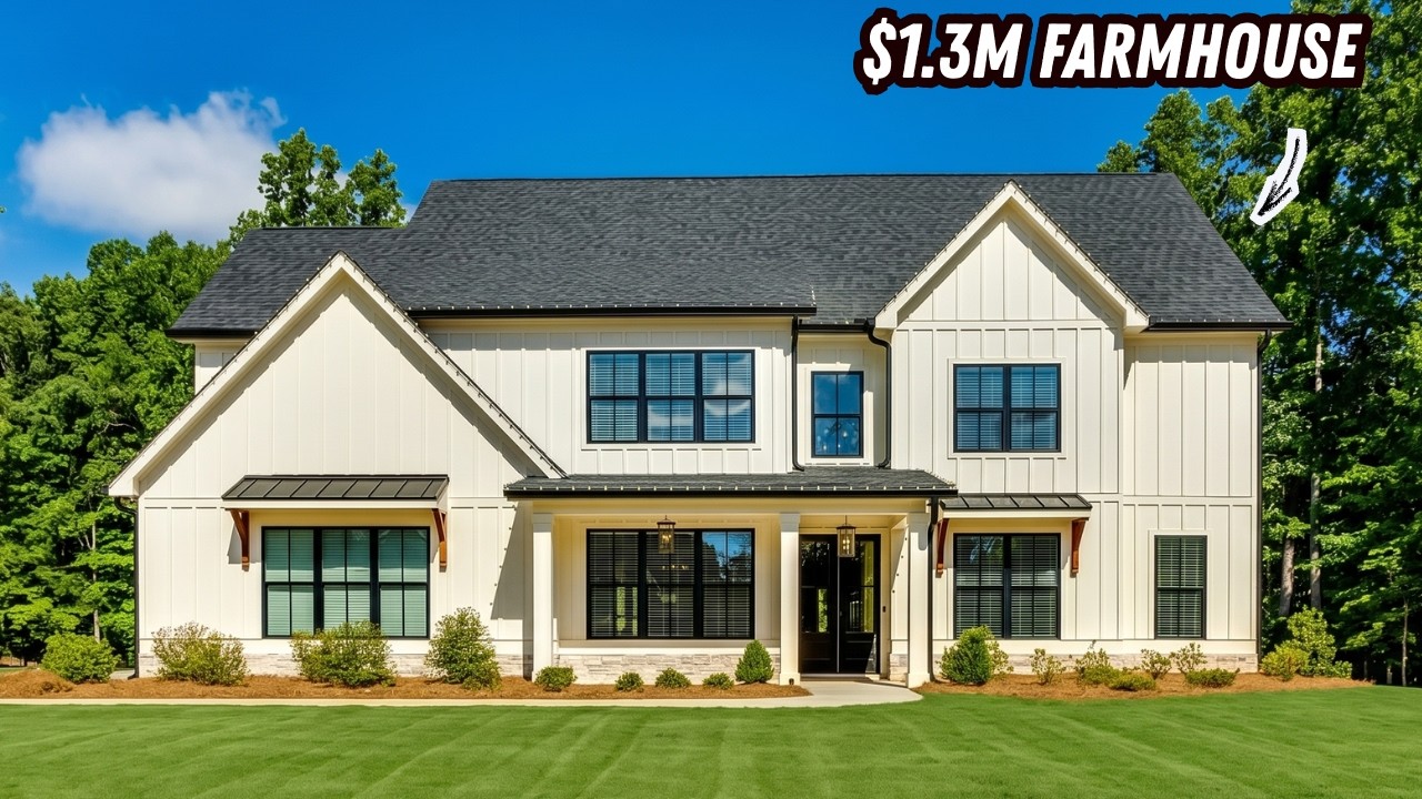 MUST SEE:  Luxury Modern Farmhouse in Tyrone GA | 6 Bedrooms on 1 ACRE