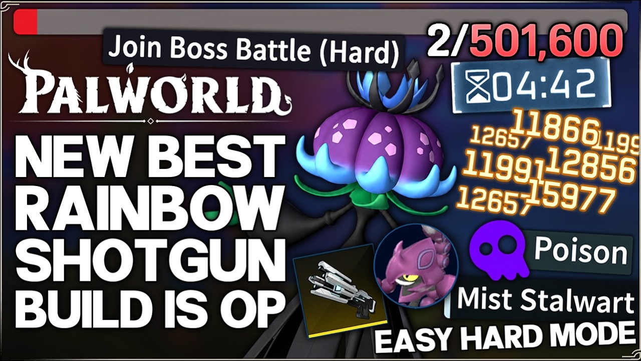 Palworld 1.0 - Так что дробовики на самом деле имба - Новое руководство по лучшей сборке - Комбин...