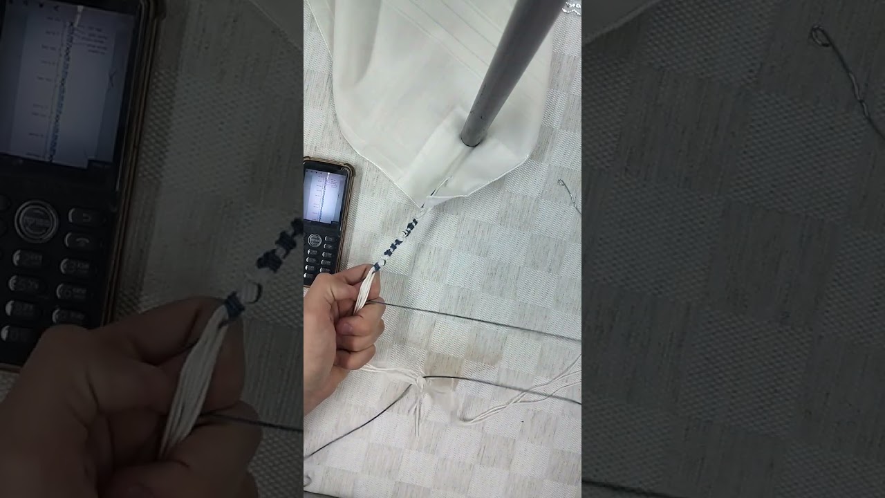 איך לקשור ציצית תכלת בשיטת בן איש חי בקלות