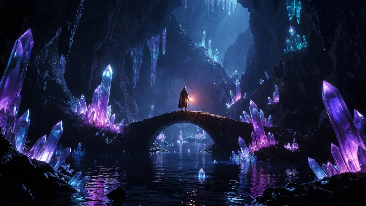 Mystic Crystal Caves - Healing Frequency Music | 3 Hours Deep Meditation, Lucid Dreaming