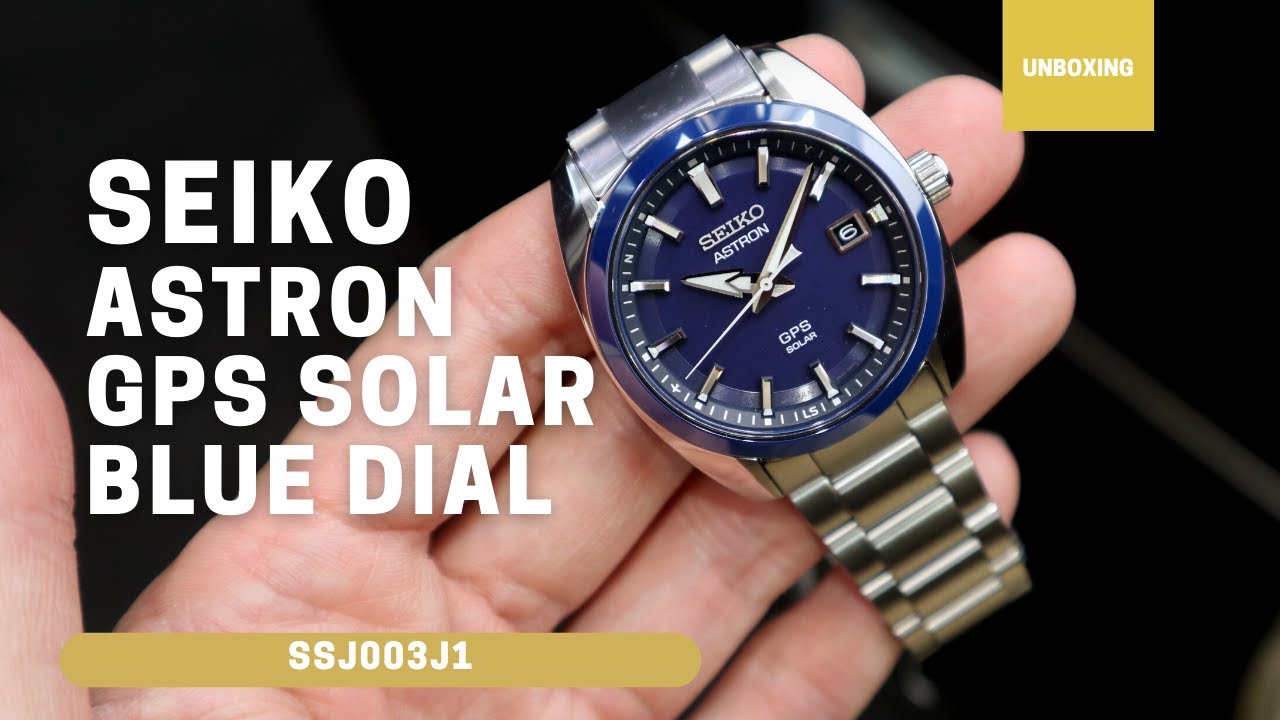 Unboxing Seiko Astron GPS Solar 39mm Blue Dial SSJ003J1