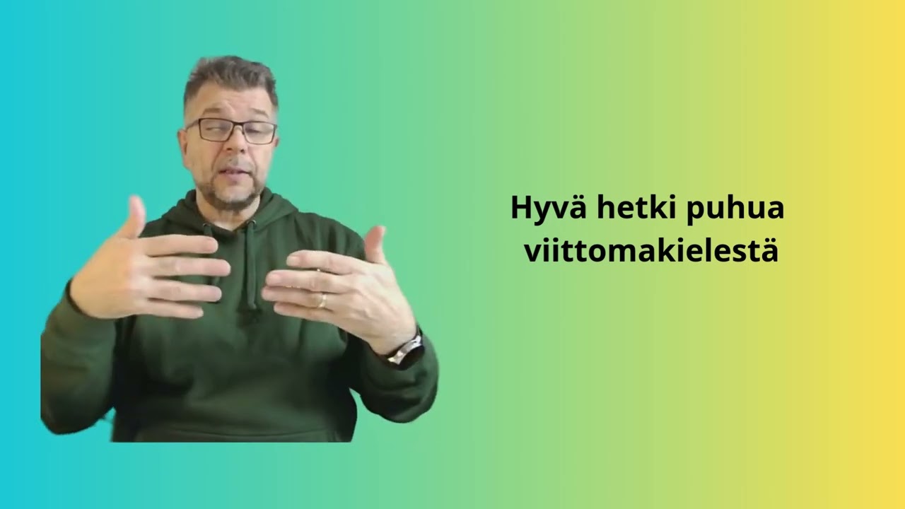 Juniori-ohjelma: Viittomapeli ja tuokio: kuuloviikko Suomessa
