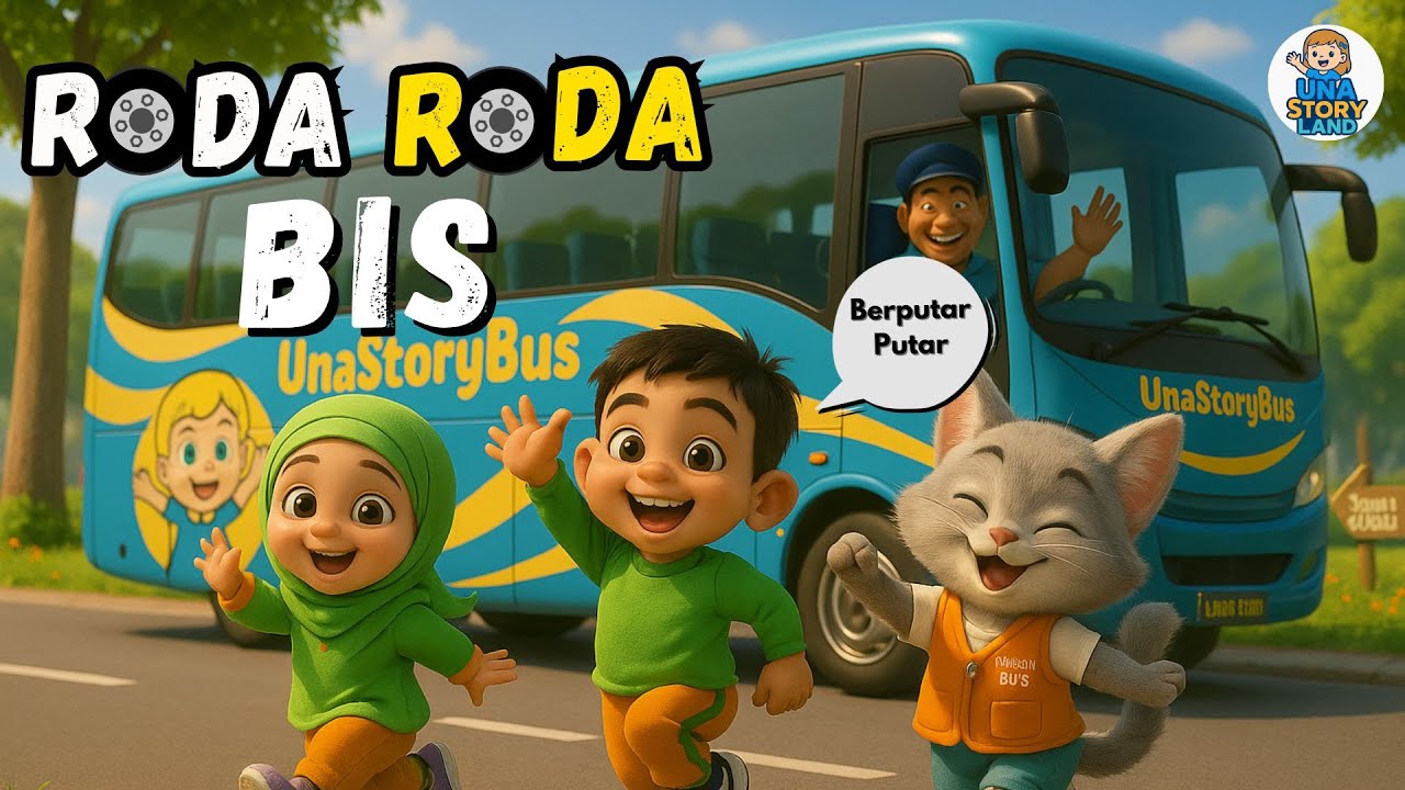 RODA RODA BIS 🚍 Lagu Anak Ceria dan Lucu | Wisata TK Ceria Una dan Jojo |UnaStoryLand