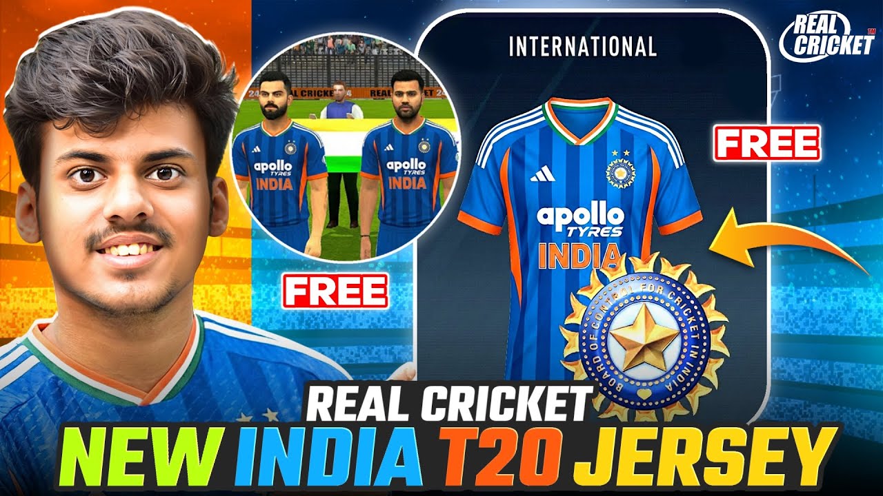 How To Download New *India T20 Jersey* In Real Cricket 😍 | Full Process Explained 👌🏻