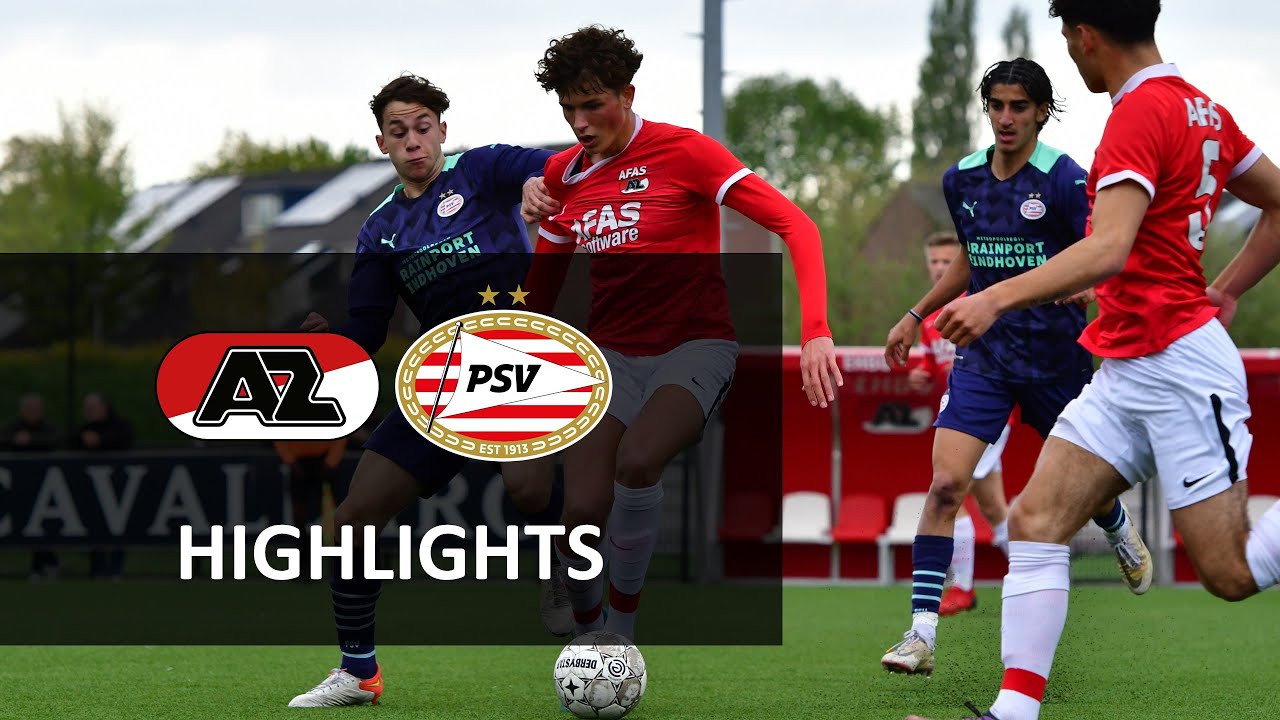😱 𝗕𝗘𝗞𝗘𝗥𝗧𝗛𝗥𝗜𝗟𝗟𝗘𝗥 | Highlights AZ - PSV | Onder 18 | Halve finale KNVB Beker