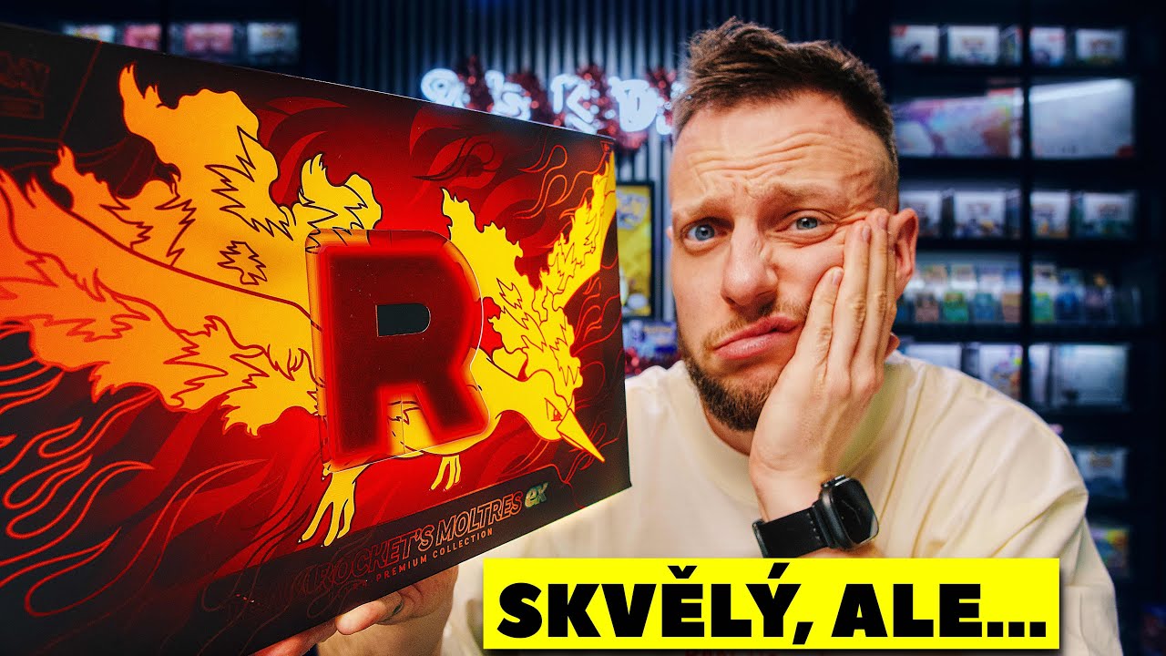 Pokémon Moltres Ultra Premium Collection – otevřel jsem ho, ale má několik problémů ⚠️