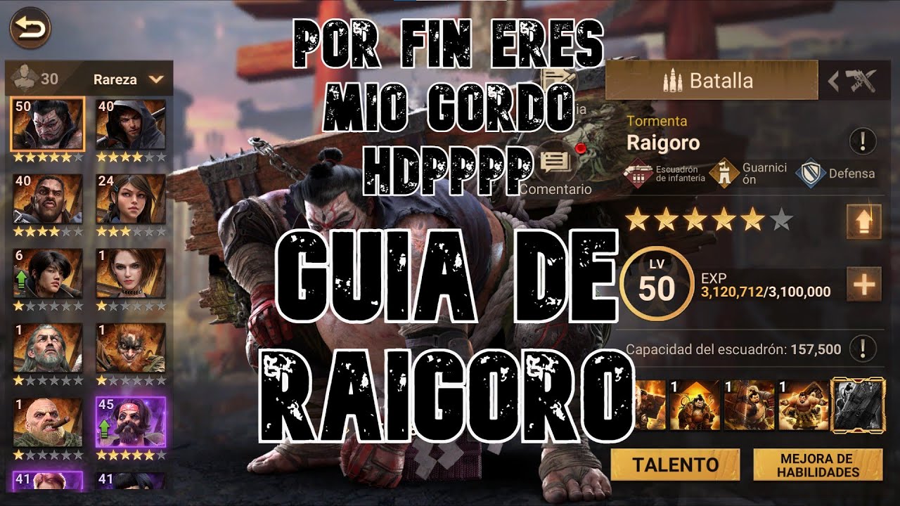Raigoro Guia de talentos DoomsDay Last Survivor