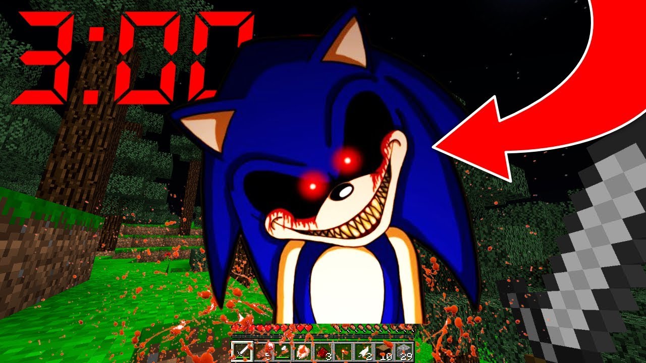 NE JAMAIS FAIRE SPAWN SONIC.EXE À 3H00 DU MATIN MINECRAFT !