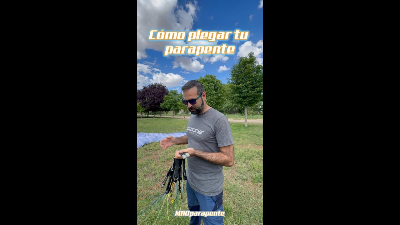 Plegado de parapente por cajones