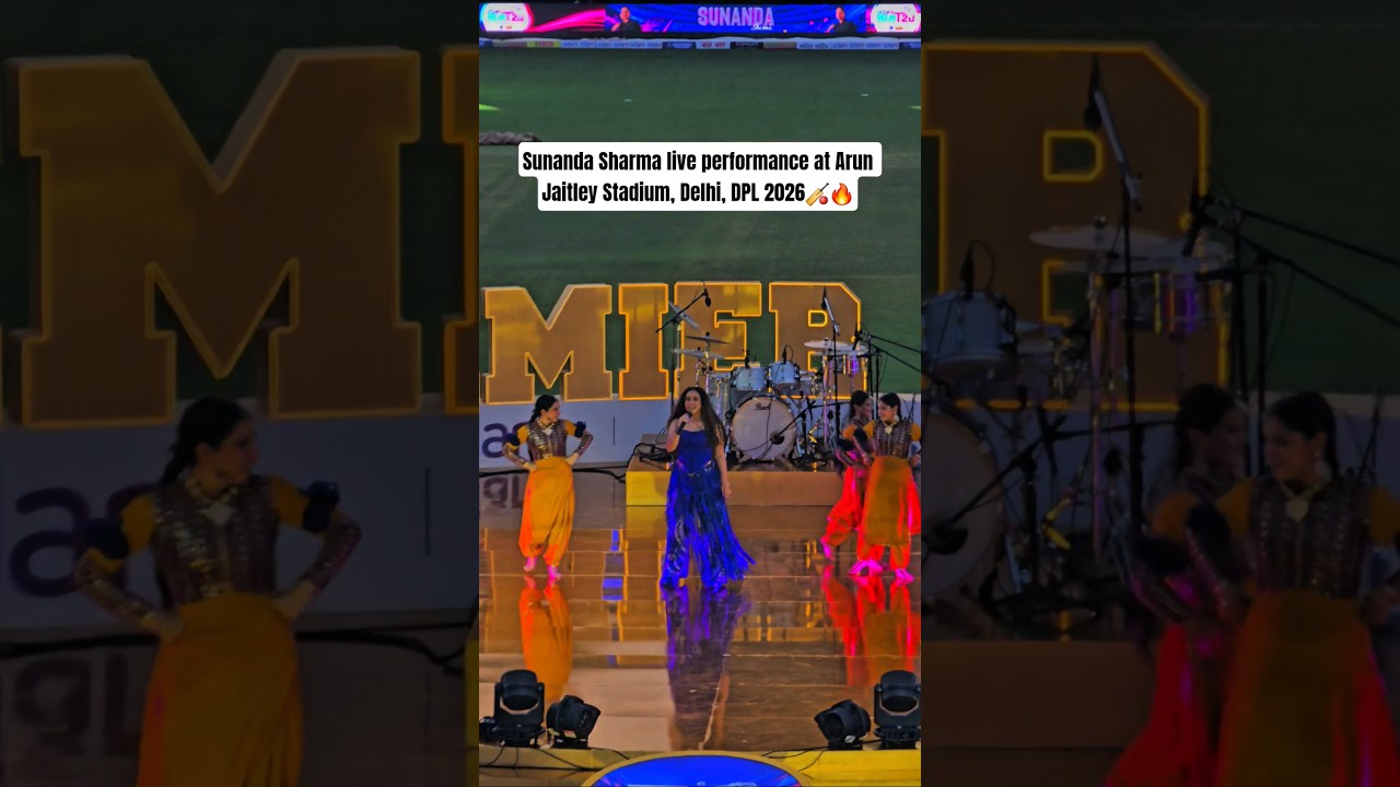 Sunanda Sharma Live performance at Arun Jaitley Stadium 🏏🔥#dpl2026 #sunandasharma #cricketlover #yt