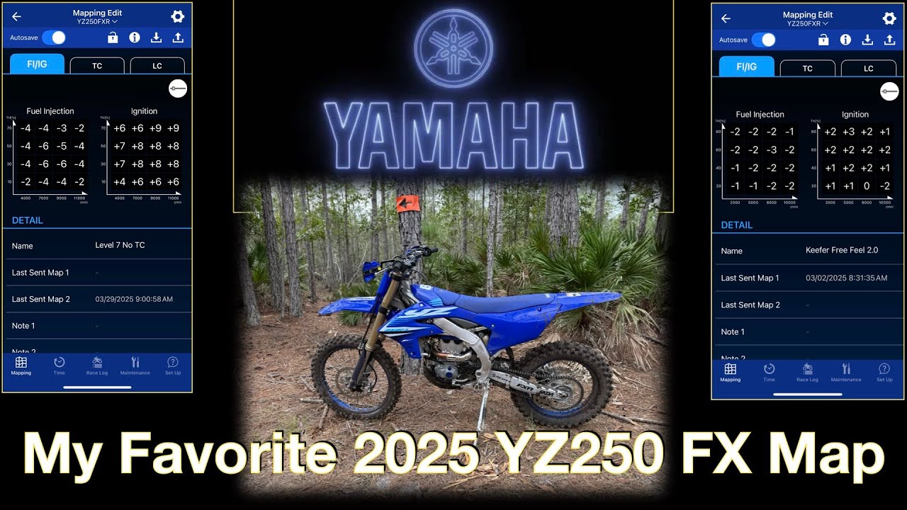 2025 YZ250FX Quick Map Discussion
