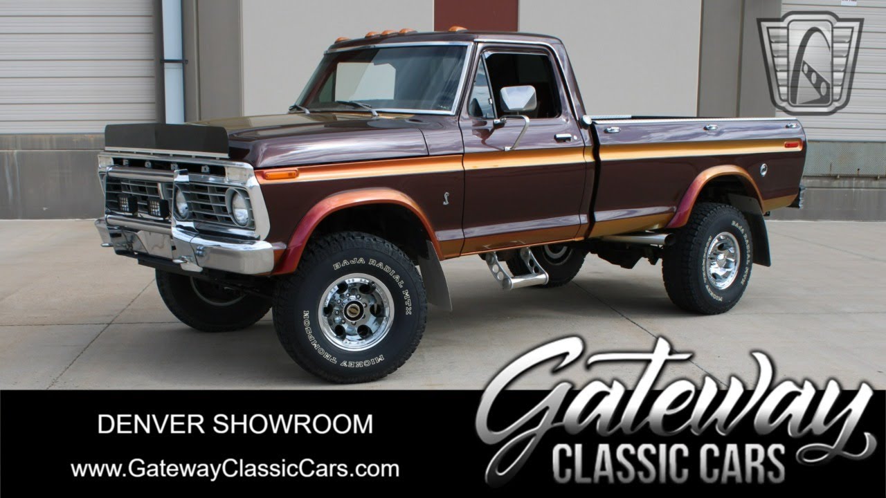 1790-DEN 1975 Ford F Series Highboy Gateway Classic Cars of Denver Super Cobra Jet