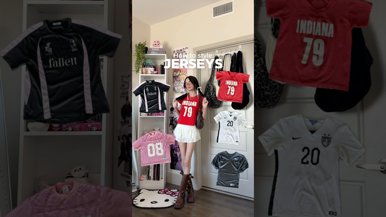 How to style: Jerseys 💭 #fashion #styleinspo #jersey #sporty #blokecore #outfitideas
