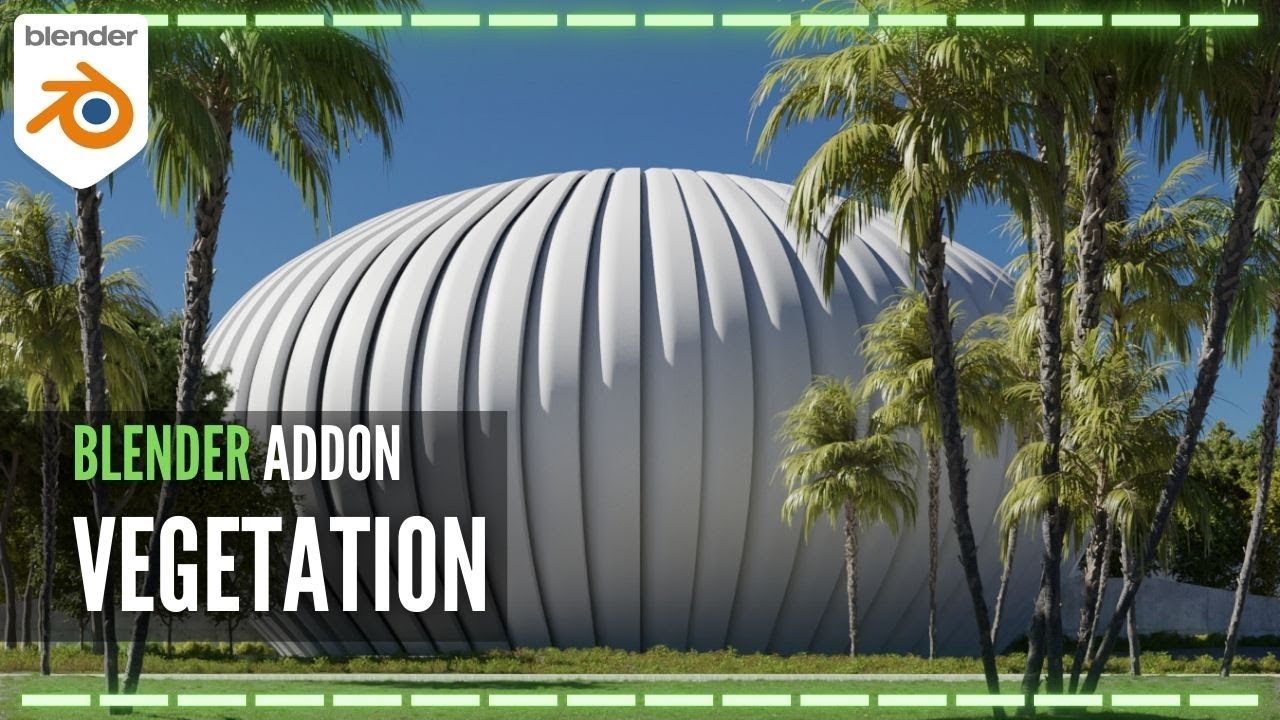 😲 VEGETATION ADDON Totally surprise me | BLENDER FOR ARCHVIZ