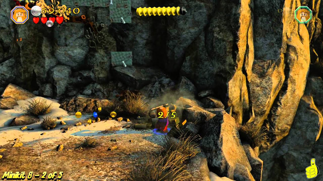 Lego The Hobbit: Level 15 On the Doorstep - FREE PLAY (All Minikits, Treasures & Design) - HTG