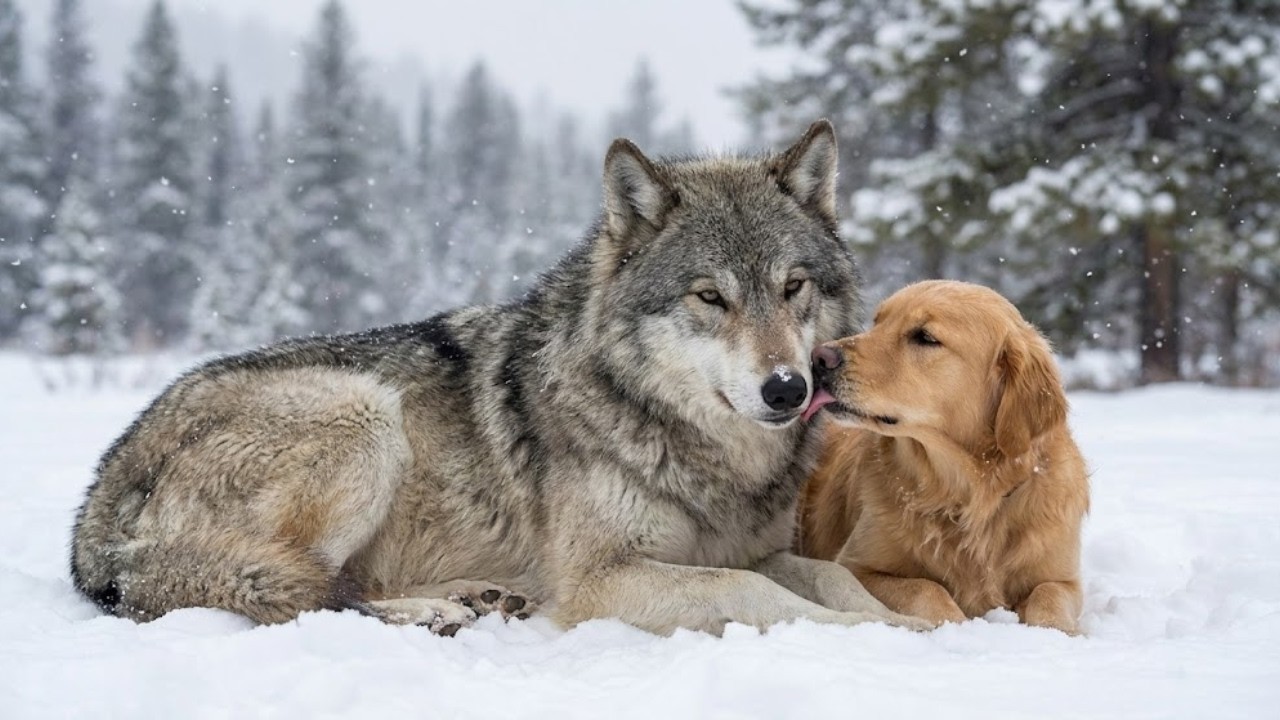 Dog Raised A Baby Wolf With Her Puppies, But When It Grew Up, The Unthinkable Happened