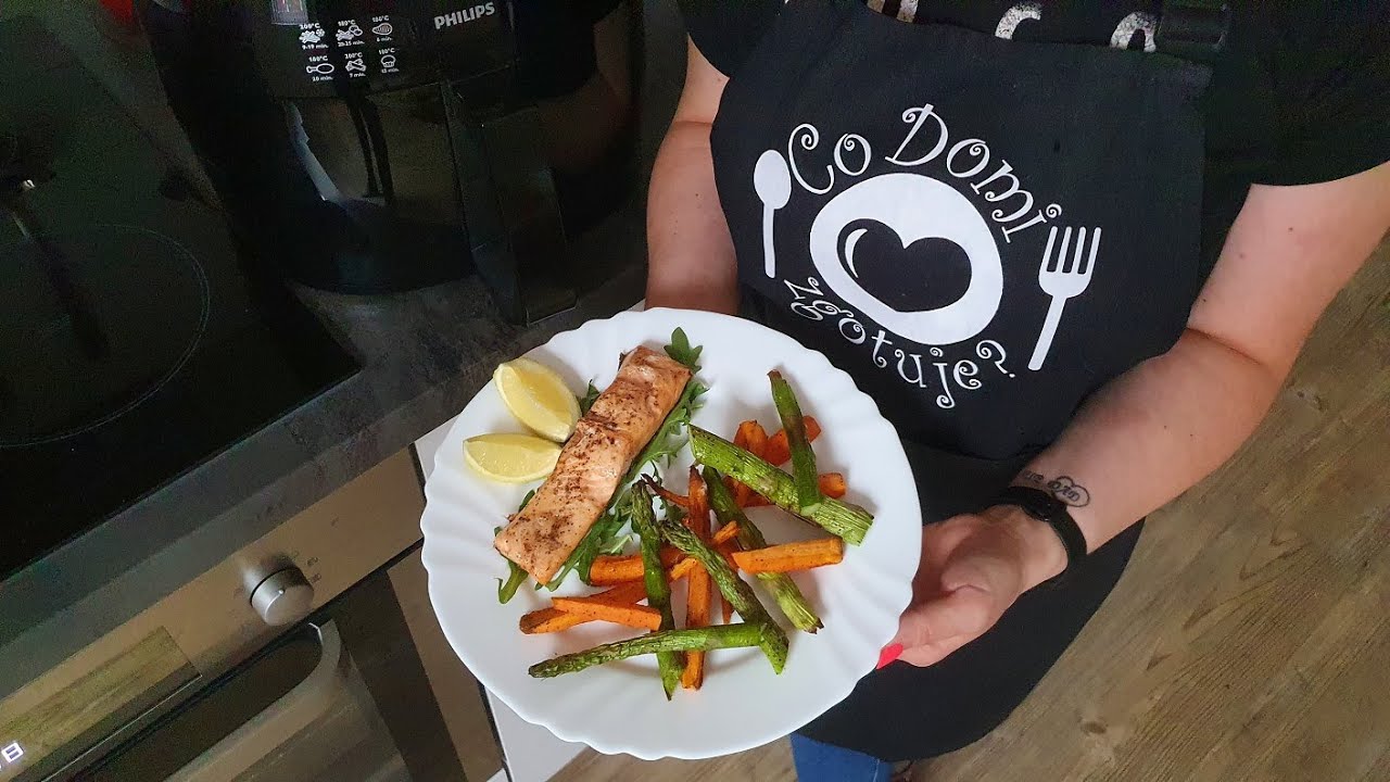 Pyszny łosoś z warzywami z Philips Airfryer XL || Salmon with vegetables || Co Domi zgotuje?