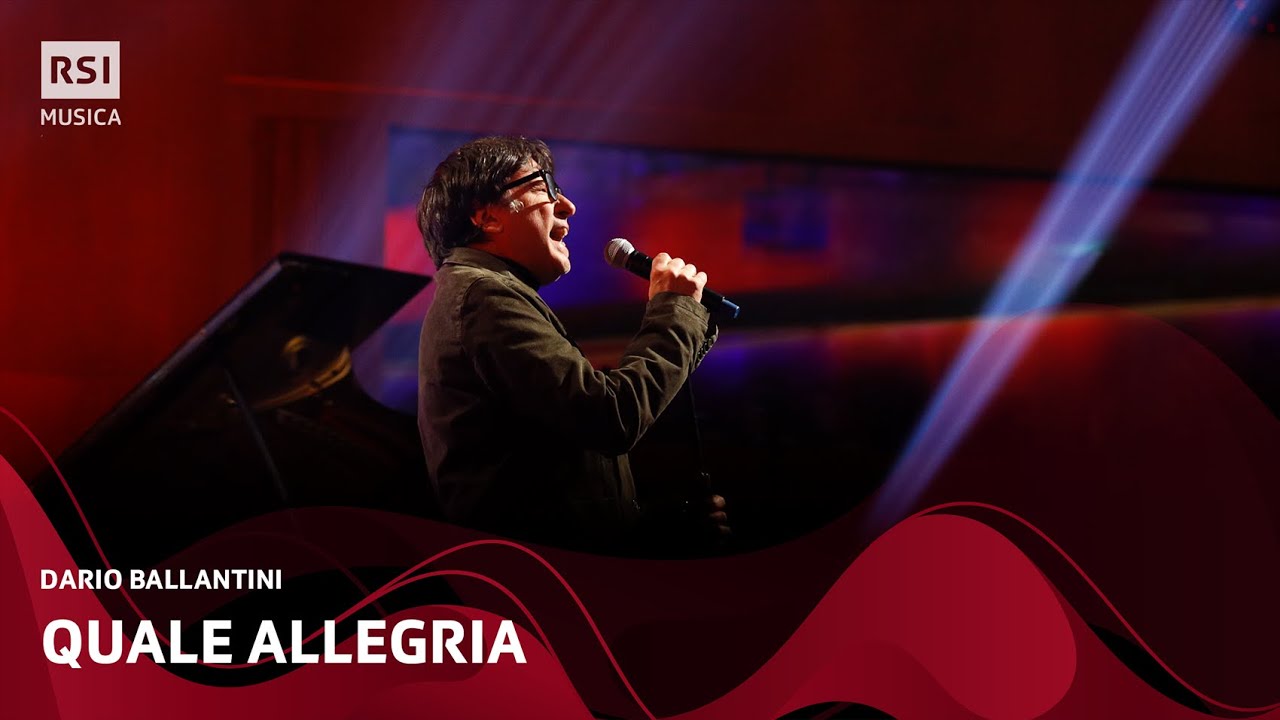 Quale allegria (Lucio Dalla) - Dario Ballantini | RSI Musica