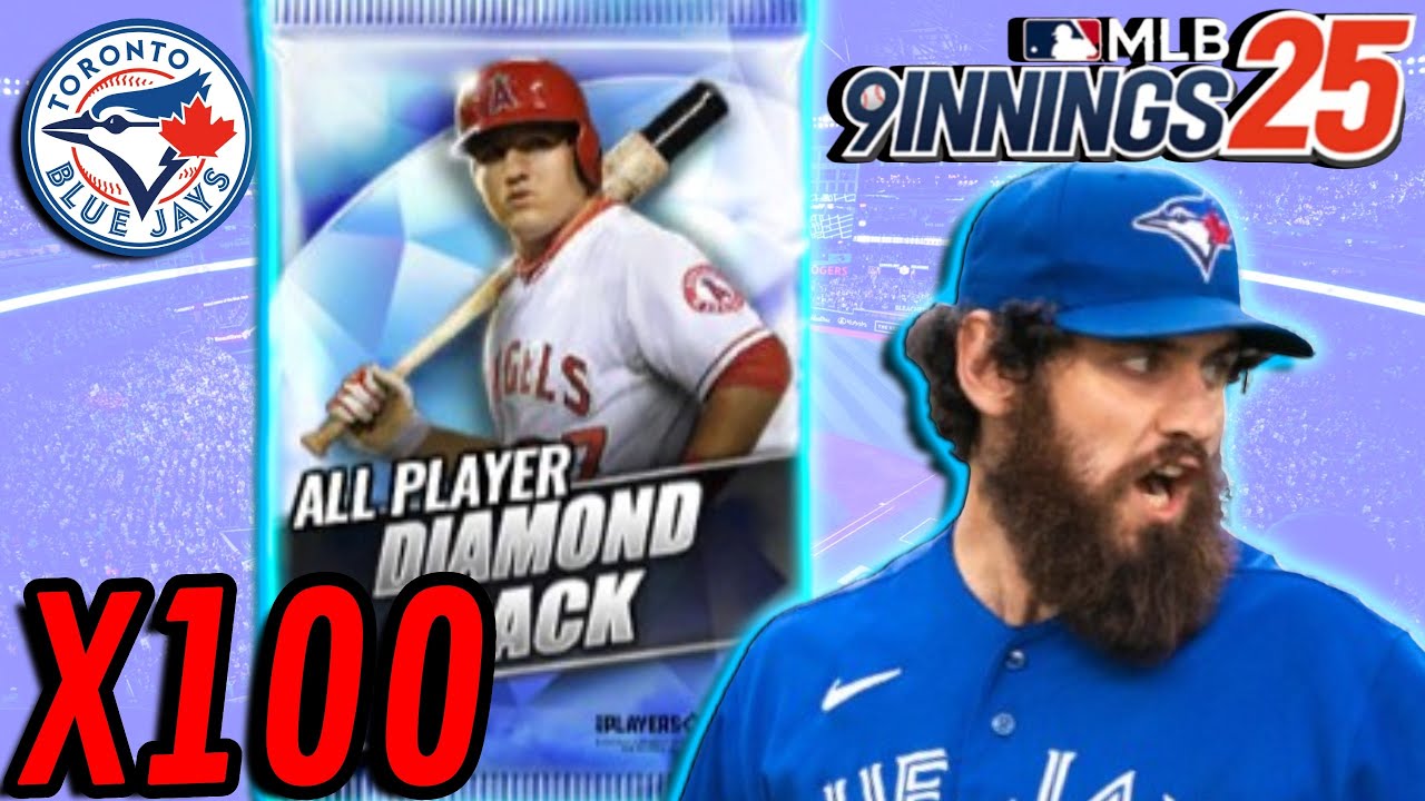 MLB 9 Innings 25 - OPENING 100 DIAMOND PLAYER PACKS!!!