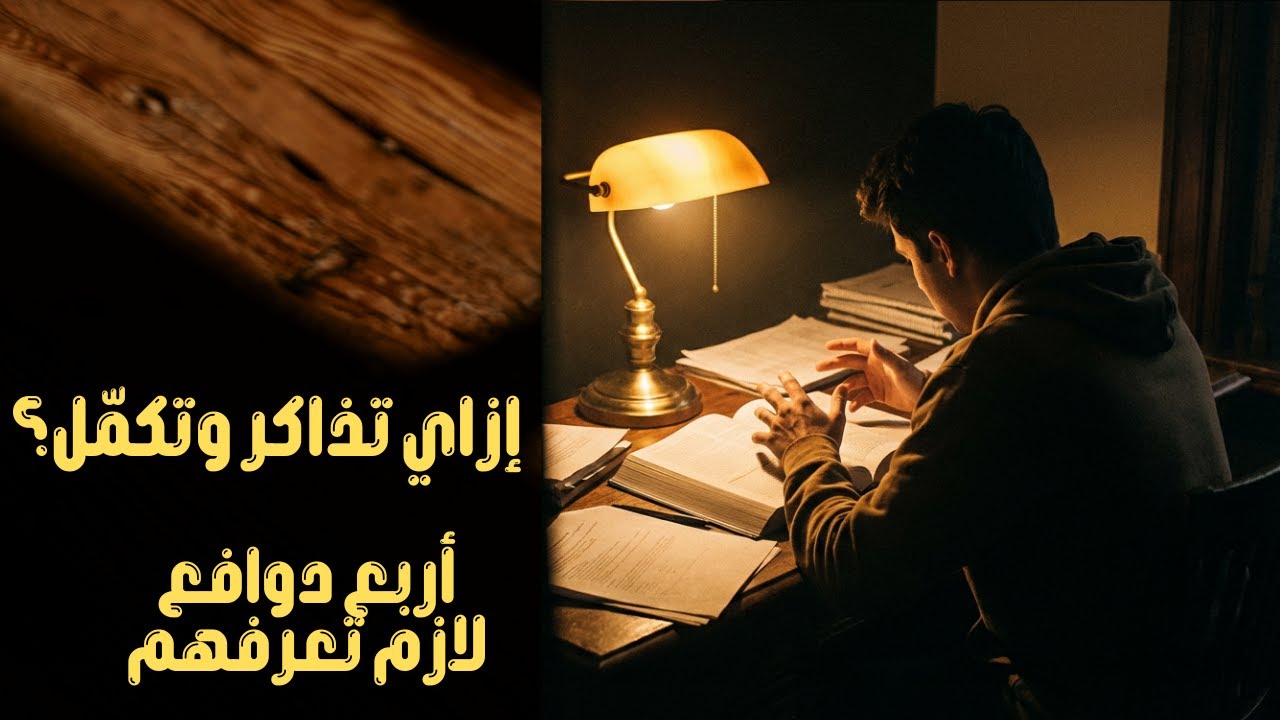 أربع دوافع لو فهمتهم عمرك ما هتبطل مذاكرة (الرابع أخطرهم!)