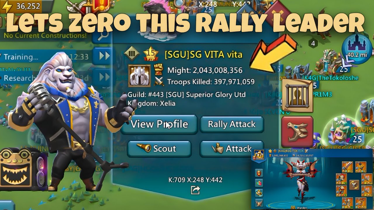 Lords Mobile - We zeroed a rally leader. Rallies from one strongest account in LM