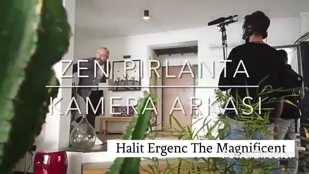 Halit Ergenc and Berguzar Korel Zen Prinlanta Back Stage...🖤💙🖤