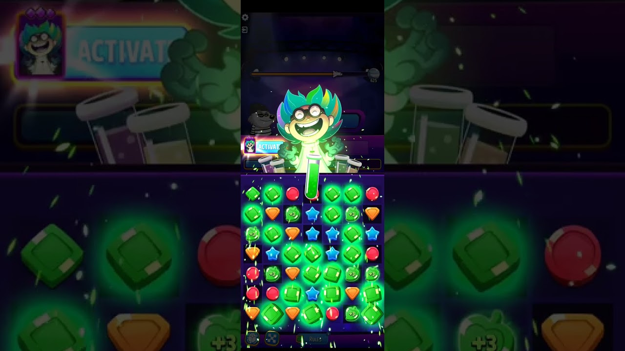 Feb 20, Cosmic Rush  - Jungle Jam with Diamond booster #matchmaster #cosmicrush #lightningstrike 