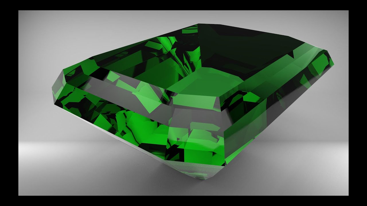 Maya 2016 / Keyshot 6 tutorial : How to model an emerald