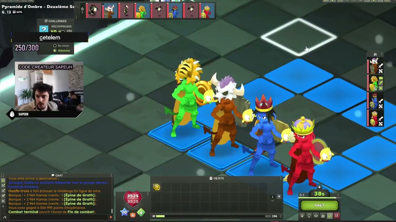 4 OSA sur OMBRE lvl 195+  Nouveaux stuffs ?