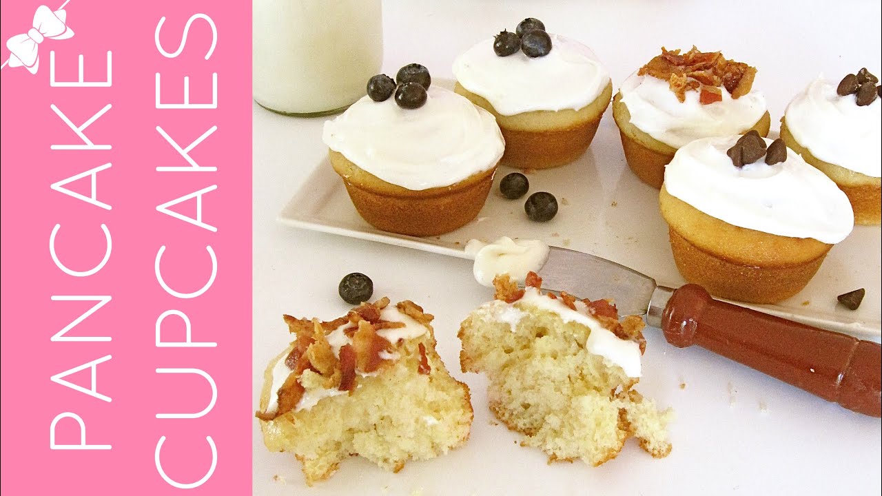 How To Make Pancake Mix Cupcakes & Maple Frosting (Breakfast Cupcake Recipe) // Lindsay Ann Bakes