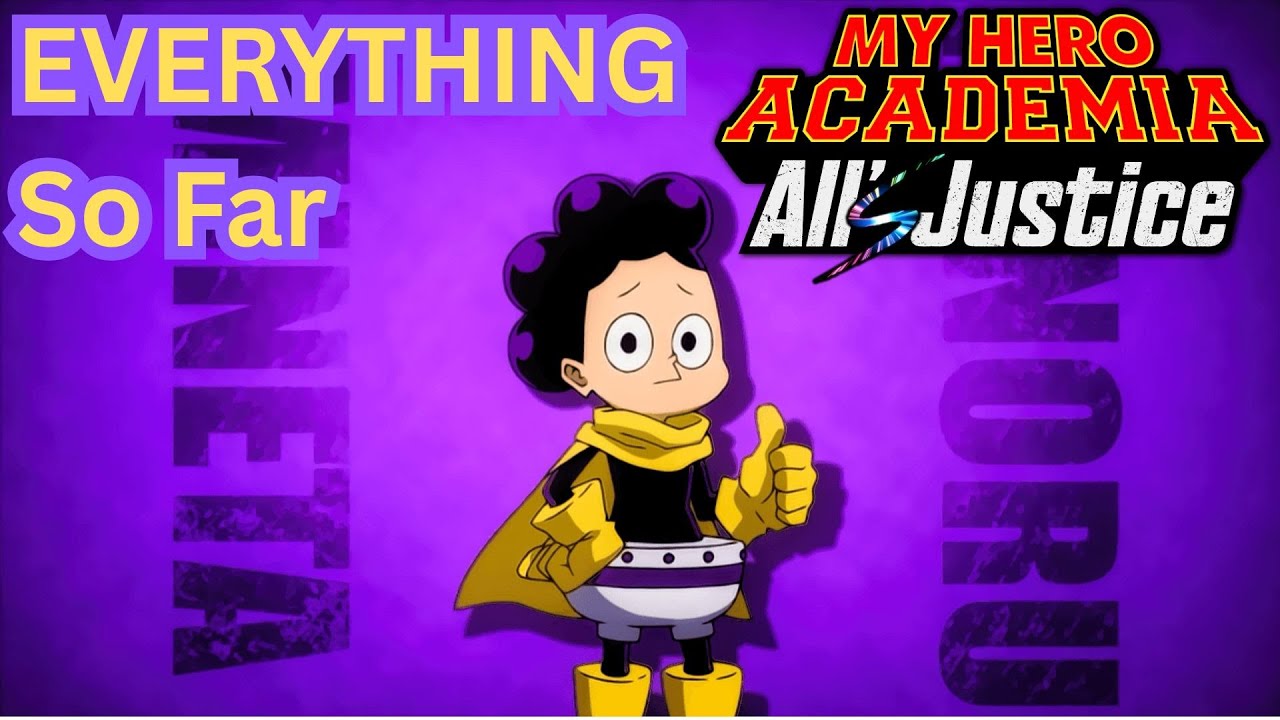 EVERYTHING for Minoru Mineta in MHA All's Justice (So Far Sept 22-?)