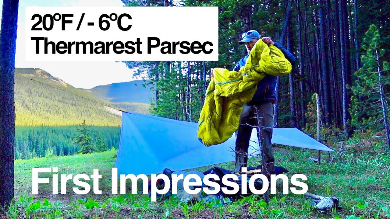 Thermarest Parsec 20F - A lightweight sleeping bag for backpacking