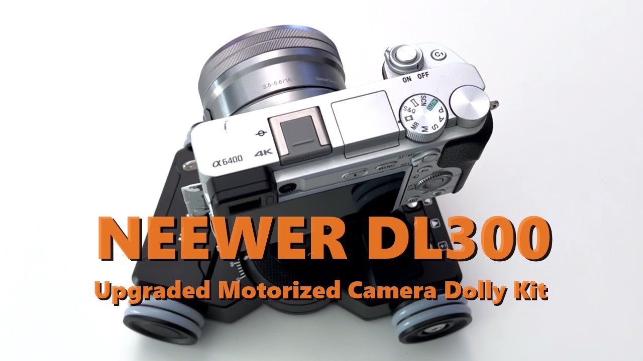 Get impressive-looking smooth scrolling videos with the NEEWER DL300 Motorized Camera Dolly Kit
