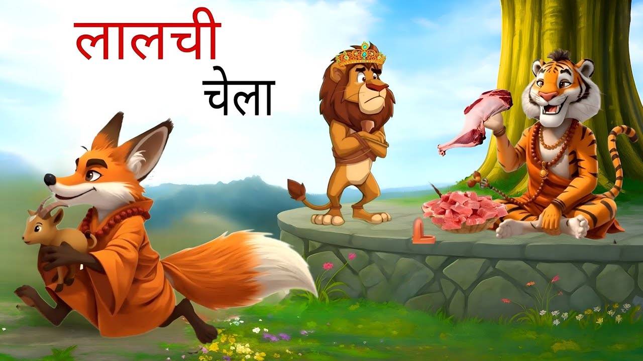  लालची चेला 😲 | Panchtanra ki kahani | Hindi kahani |#viral #cartoon #animation#horror#viral#video 
