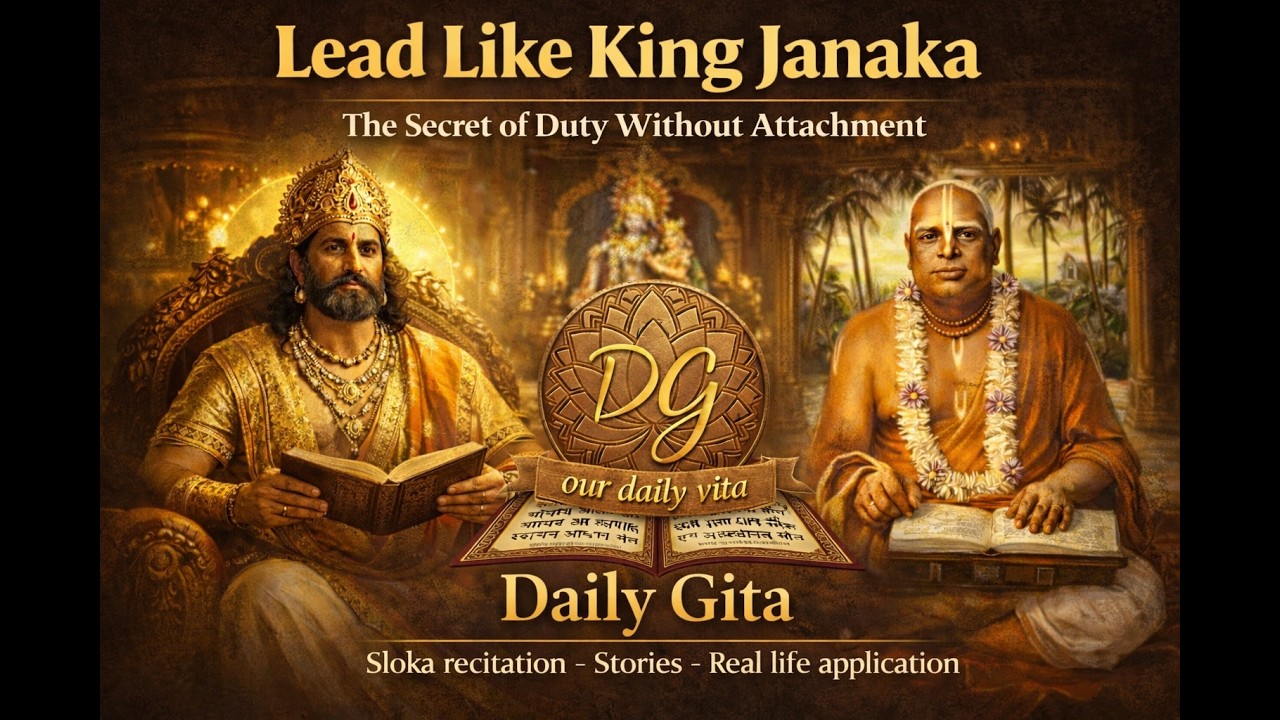 Daily Gita BG 3.20 The Secret of Duty without Attachment