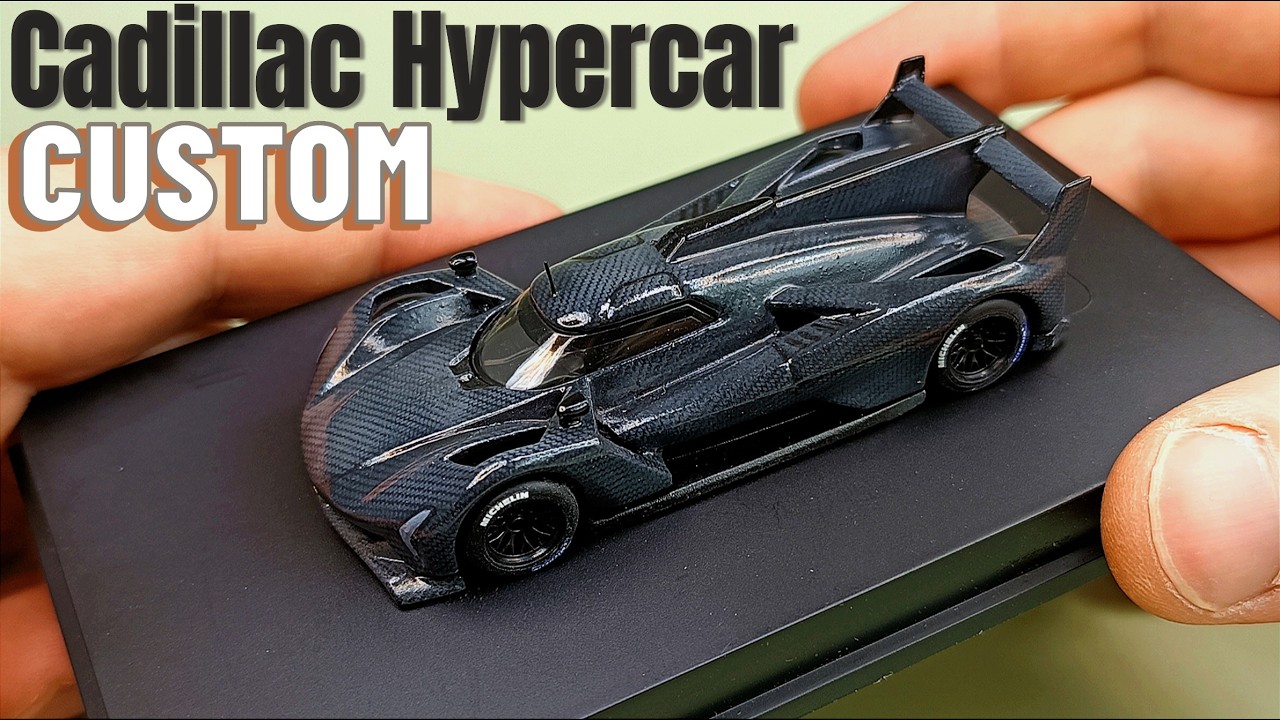 Cadillac GTP Hypercar Hot Wheels Custom Built with Full Carbon Paint